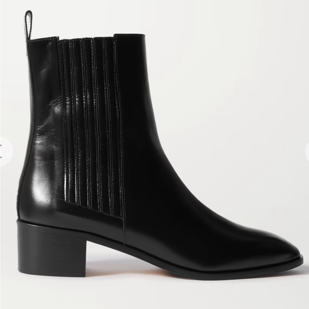 Aeyde Womens Neil Leather Chelsea Boots (Black) US Size 9  (IT39)